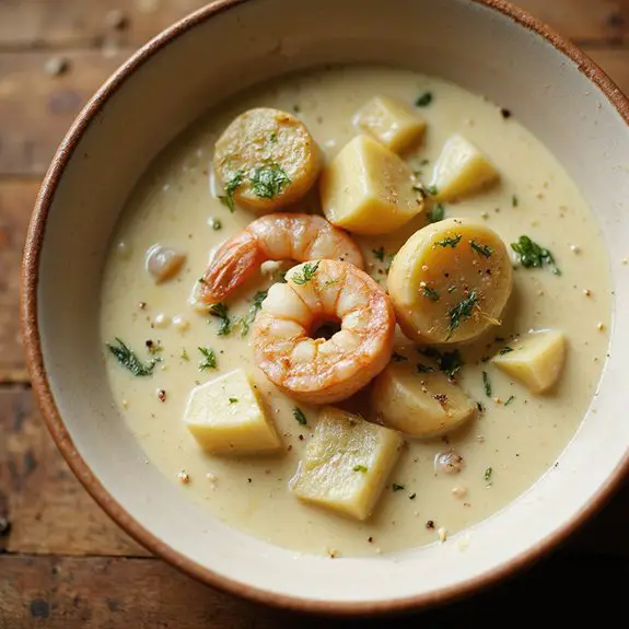 delicious rich seafood broth
