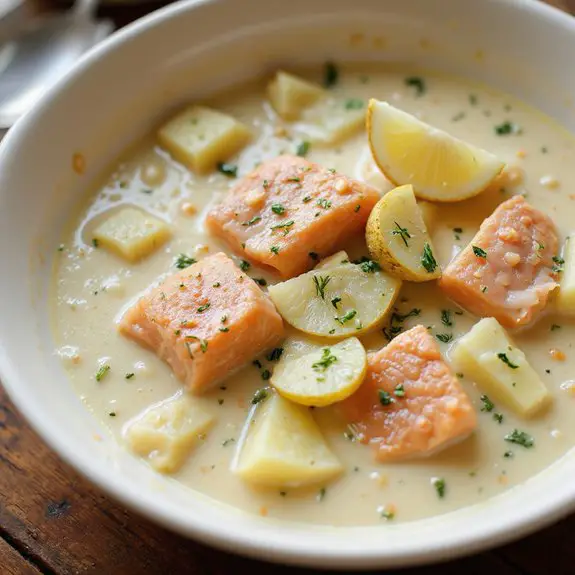 delicious salmon soup recipe