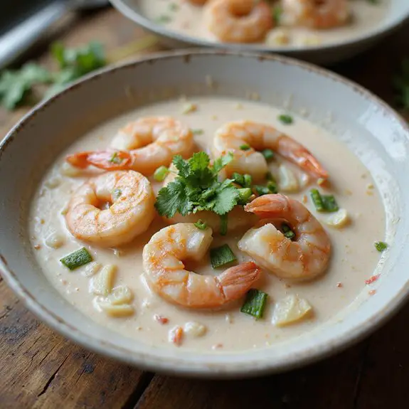 delicious shrimp flavored broth