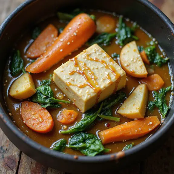 delicious tofu vegetable stew