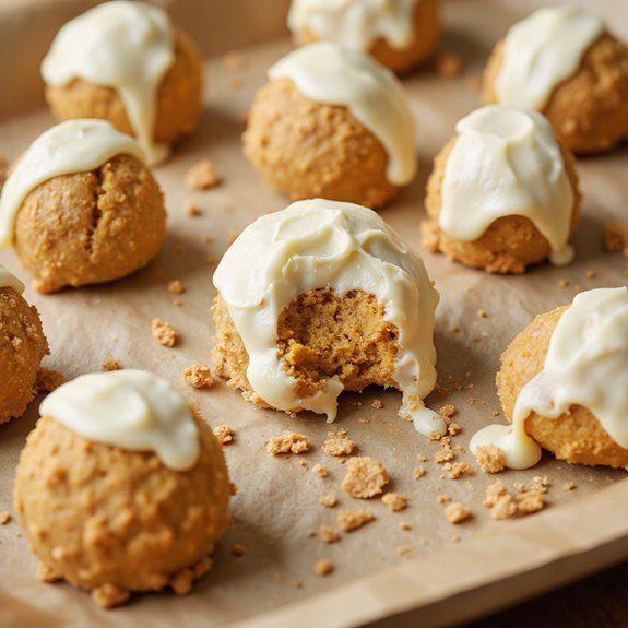 easy pumpkin cheesecake bites