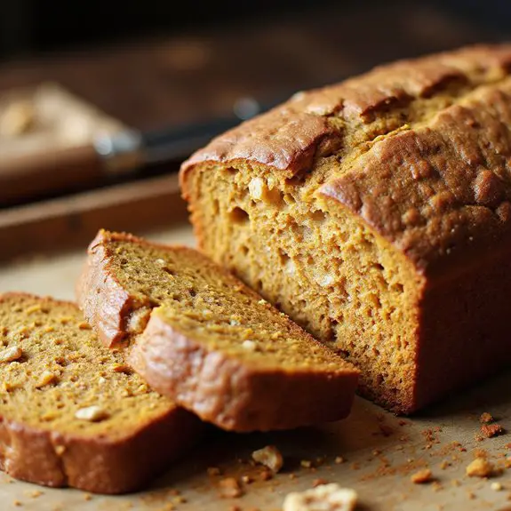healthy pumpkin protein bread