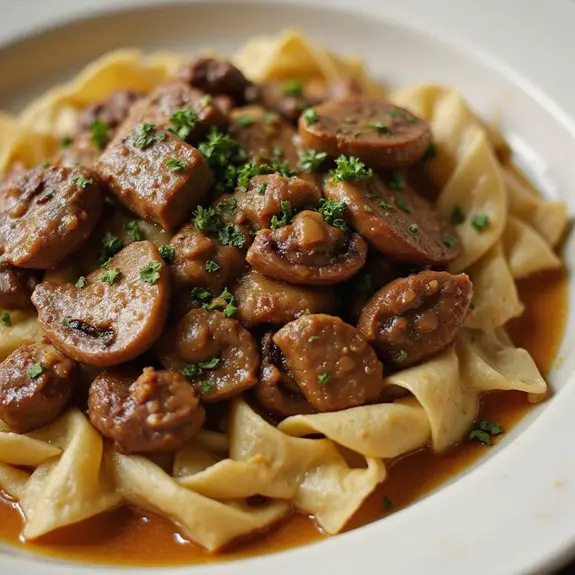 hearty beef stroganoff recipe