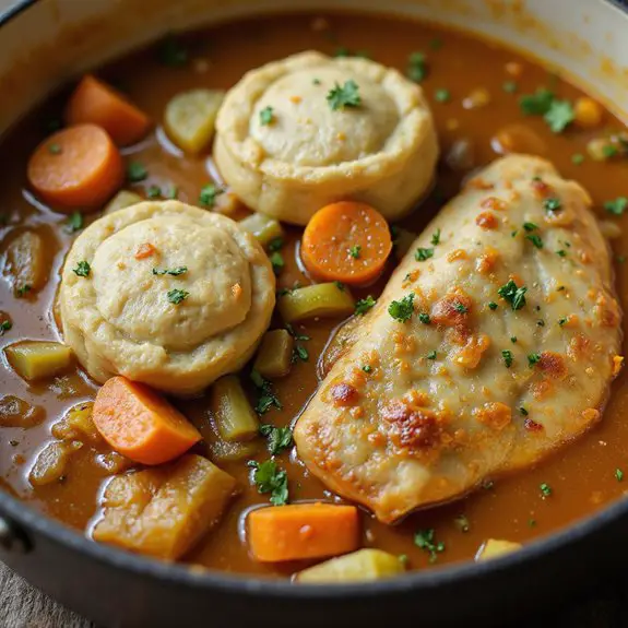 hearty chicken and dumplings