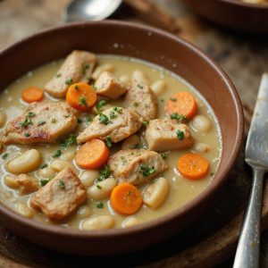 hearty chicken bean soup