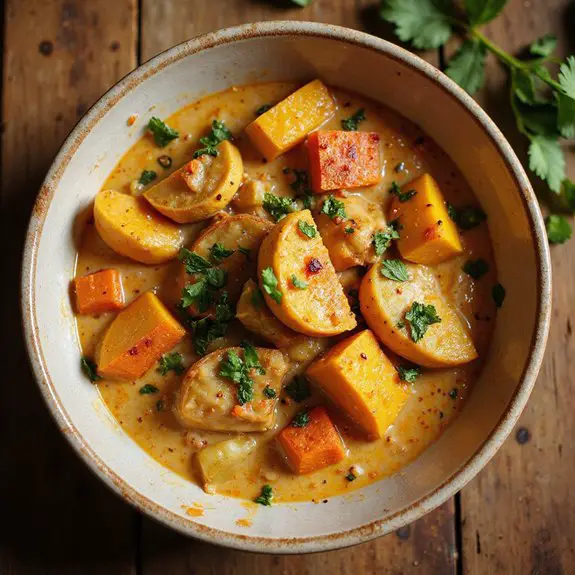 hearty pumpkin vegetable stew