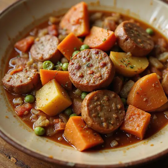 hearty sausage vegetable stew