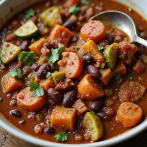 hearty vegetable chili recipe