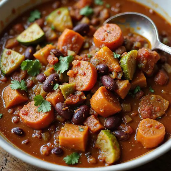 hearty vegetable chili recipe