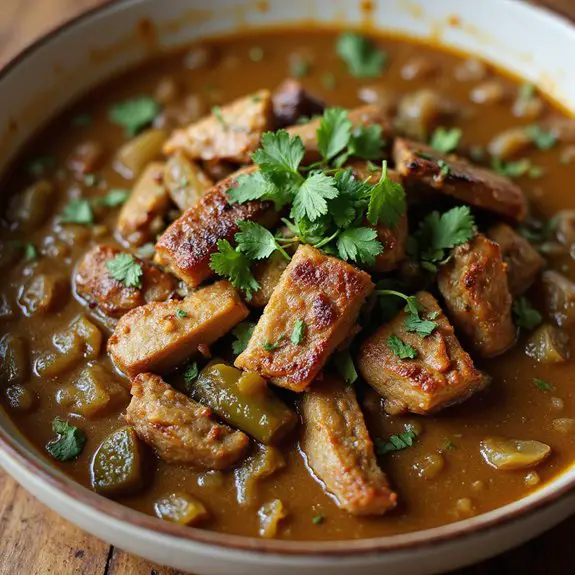 pork green chili preparation
