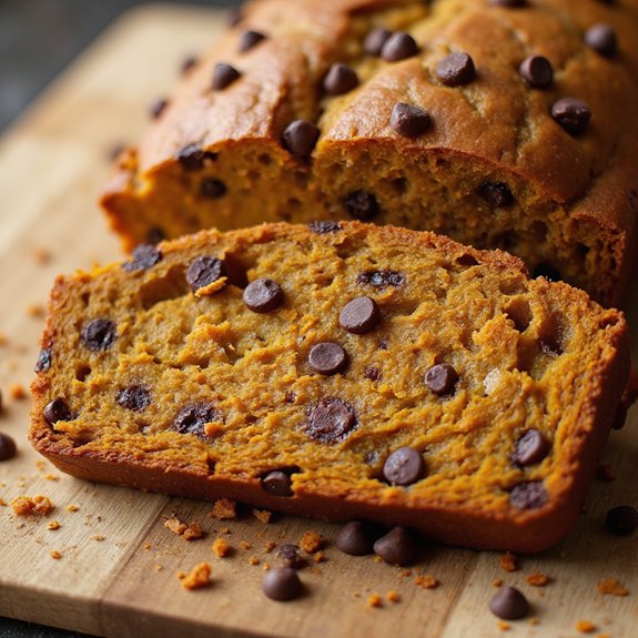 pumpkin bread with chocolate chips