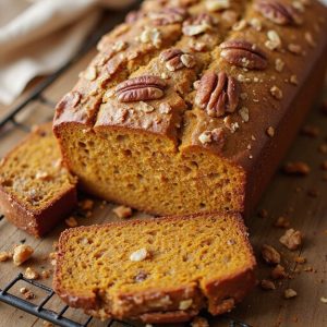 pumpkin bread with streusel