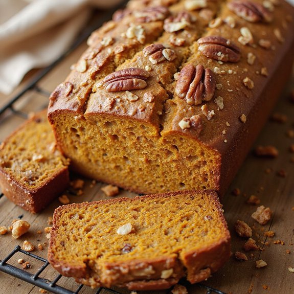 pumpkin bread with streusel