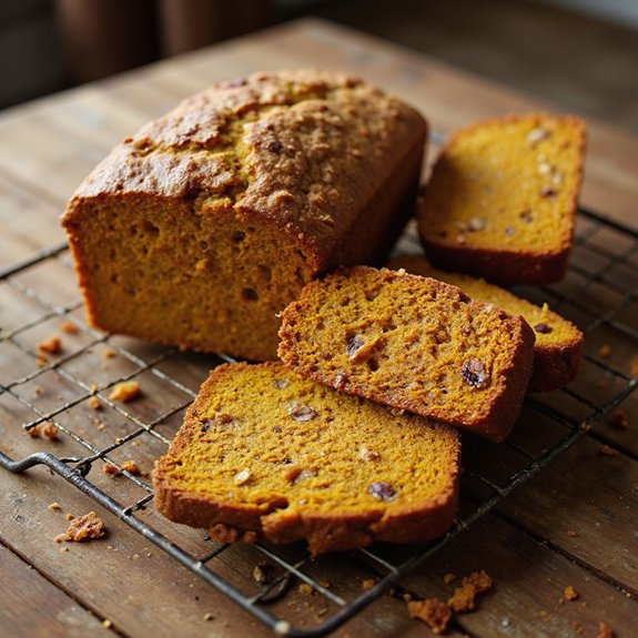 pumpkin bread with streusel