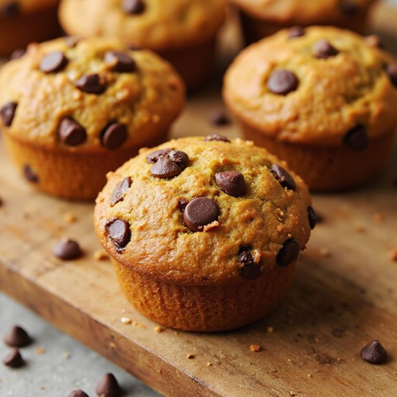 pumpkin chocolate chip muffins