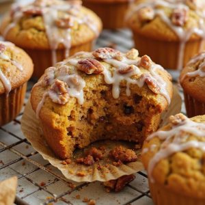 pumpkin flavored cinnamon roll muffins
