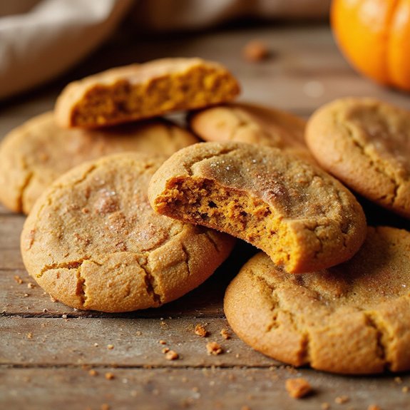 pumpkin flavored snickerdoodle cookies