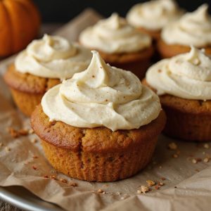 pumpkin muffins with cream cheese