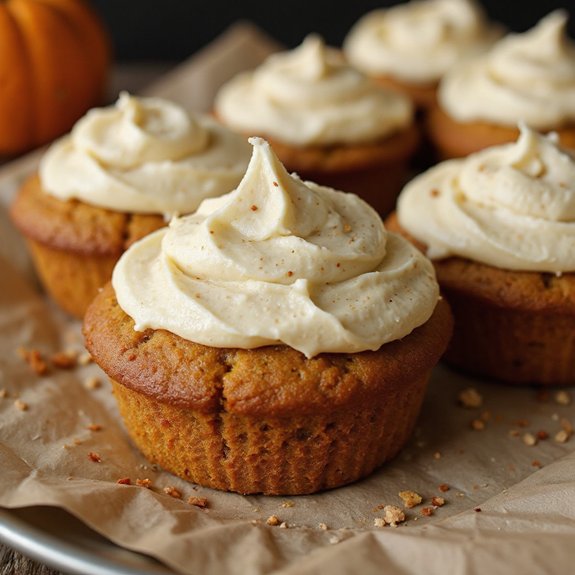 pumpkin muffins with cream cheese