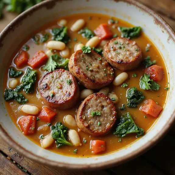 sausage and white bean soup