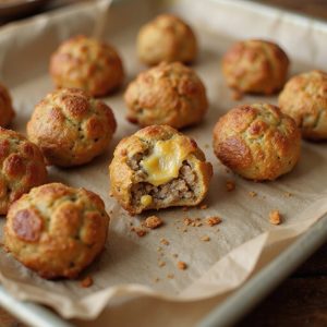 sausage balls using pancake mix