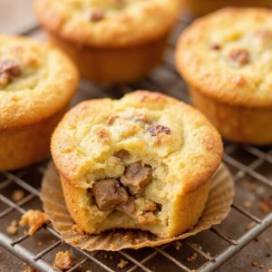 sausage filled pancake muffins