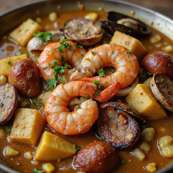 seafood broth with spices