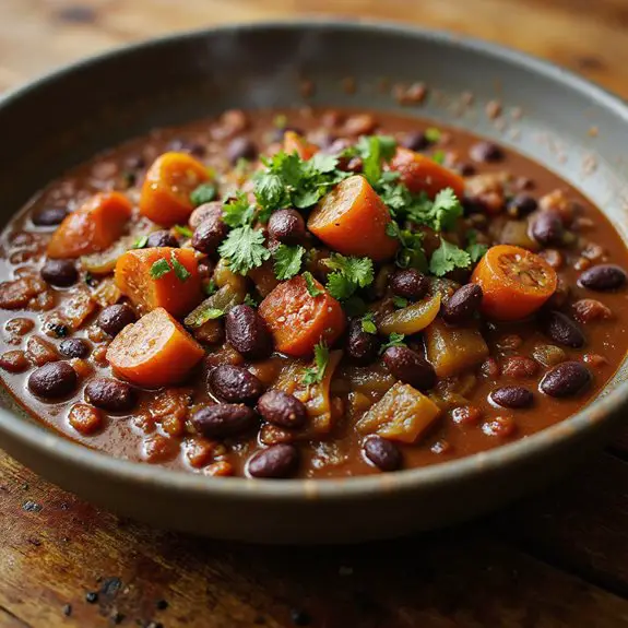 spicy black bean stew