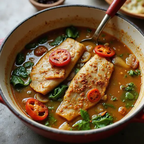 spicy fish broth dish