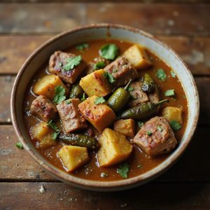 spicy green chili dish