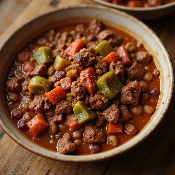 spicy ground beef stew