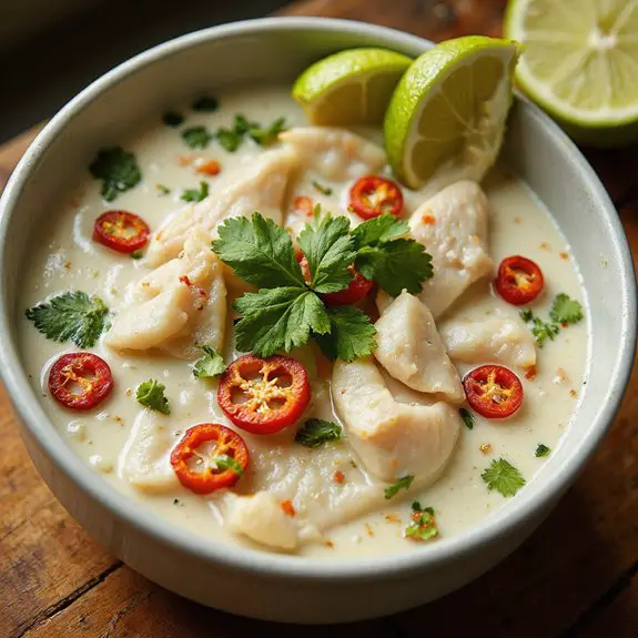 tropical coconut lime soup