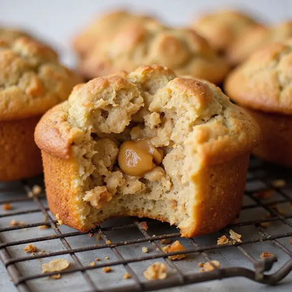 apple peanut butter muffin
