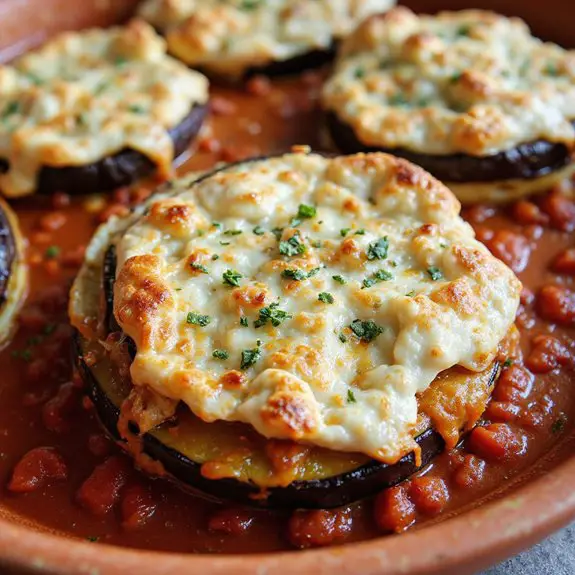 aubergine and feta dish
