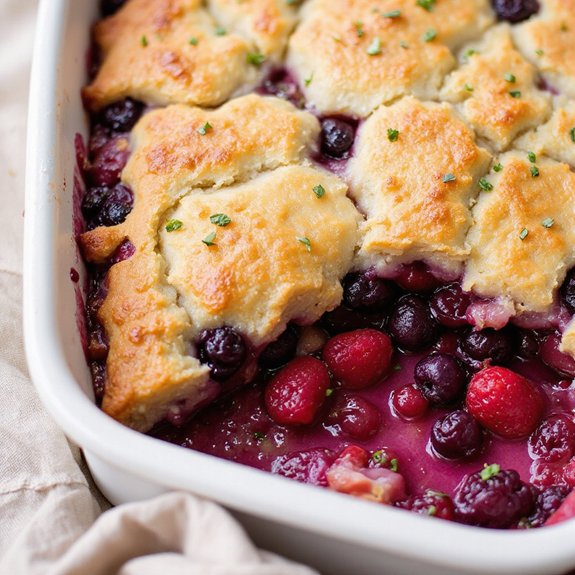 berry filled dessert delight