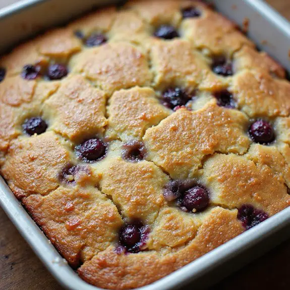 blueberry dessert with cake