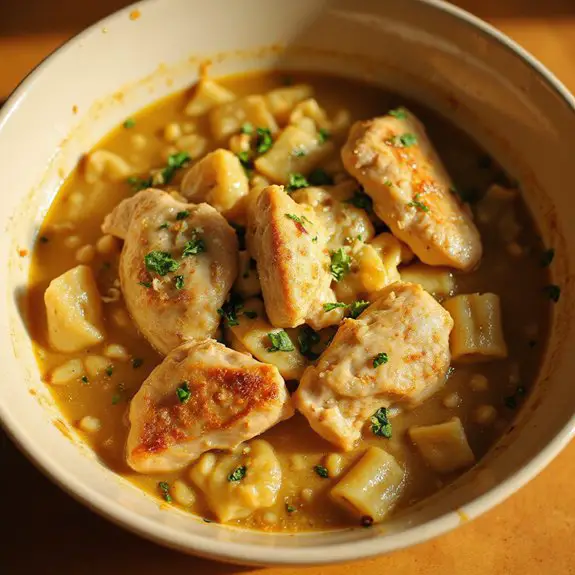comforting chicken pasta soup