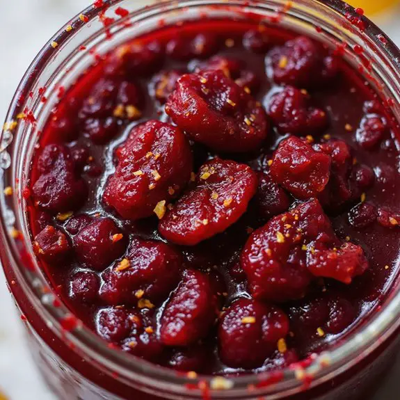 cranberry infused citrus spread