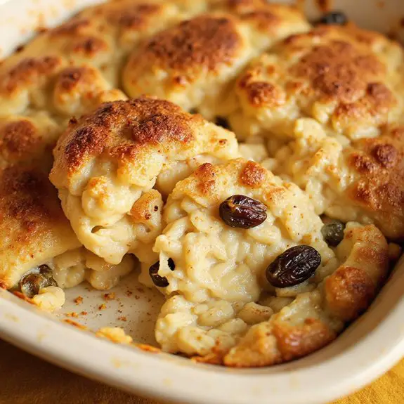 creamy baked rice dessert