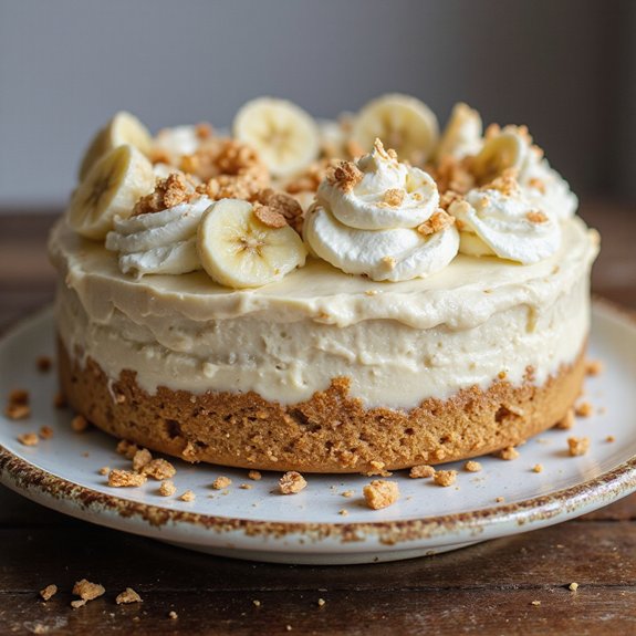 creamy banana pudding dessert