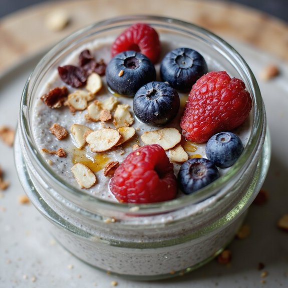 creamy chia seed dessert