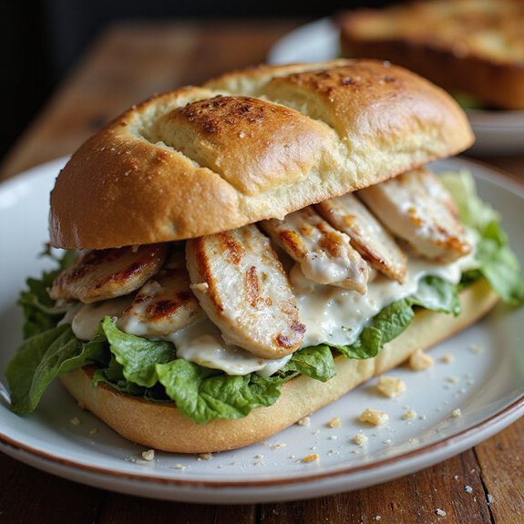 crisp caesar salad filling