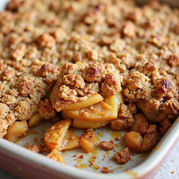 crispy air fried apple dessert