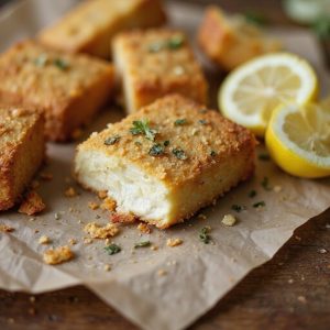 crispy savory fried cheese