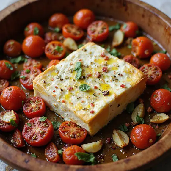 delicious baked feta appetizer
