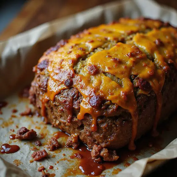 delicious bbq cheddar meatloaf