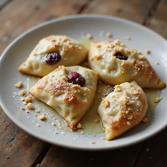 delicious cherry filled dumplings