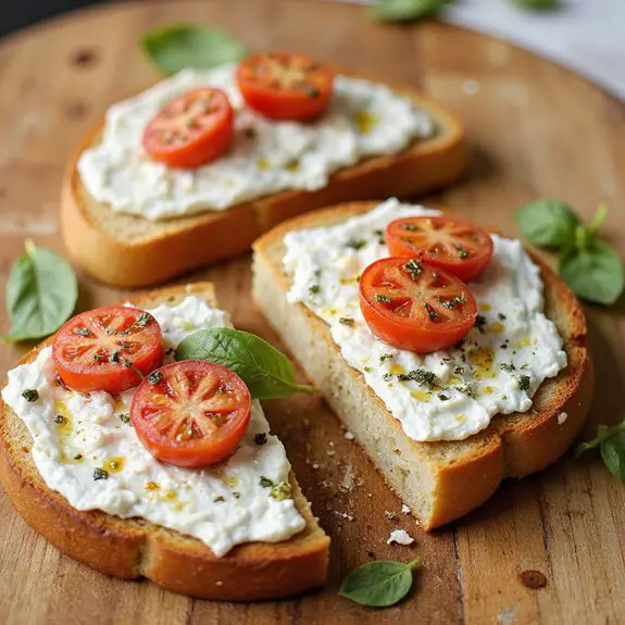 delicious feta cheese toast