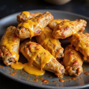 delicious fried chicken meal