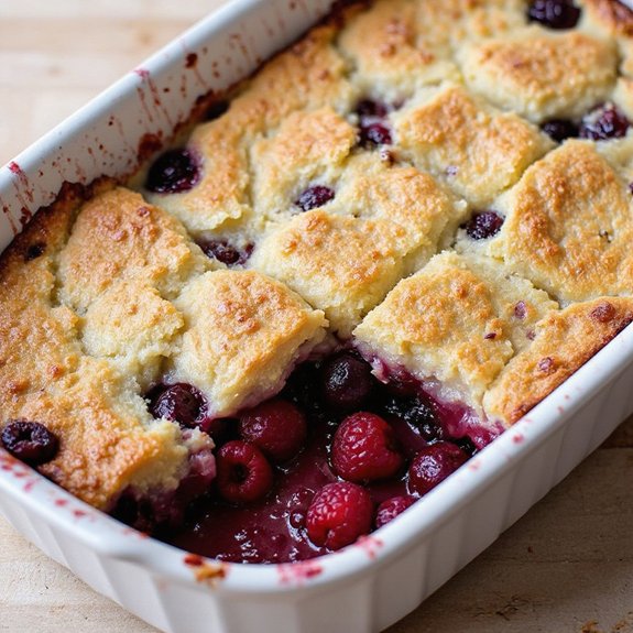 delicious mixed berry dessert